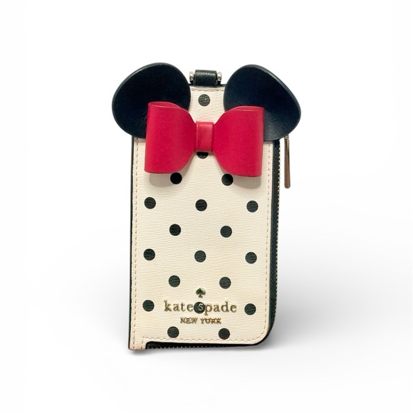 Kate Spade Polka Dot Minnie Mouse Wallet - Black, White, Red - Picture 3 of 4